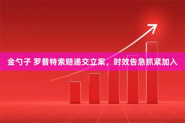 金勺子 罗普特索赔递交立案，时效告急抓紧加入